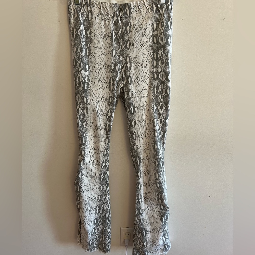 Women’s Snakeskin Flare Pants